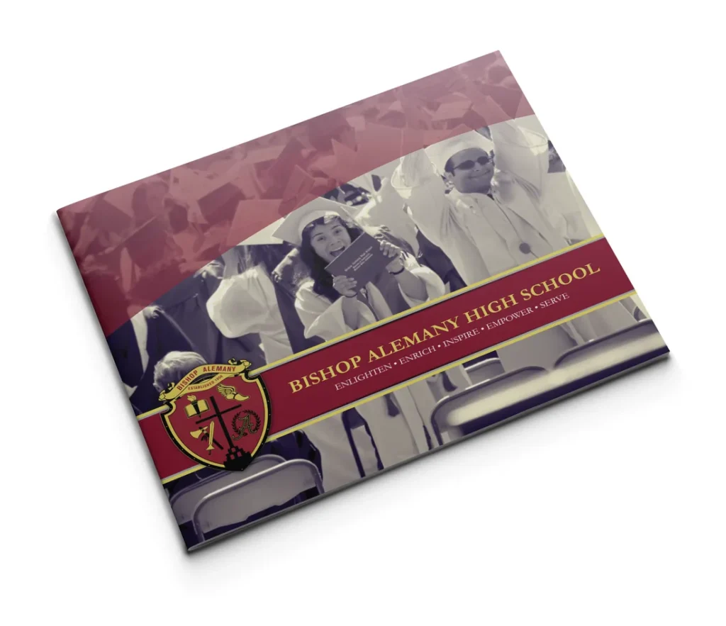 The cover of a high school annual report